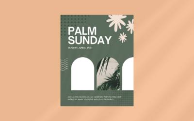 Palm Sunday Trendy invite